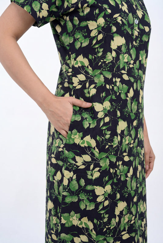 Floral Printed Cotton Feeding nighty for women | Free size