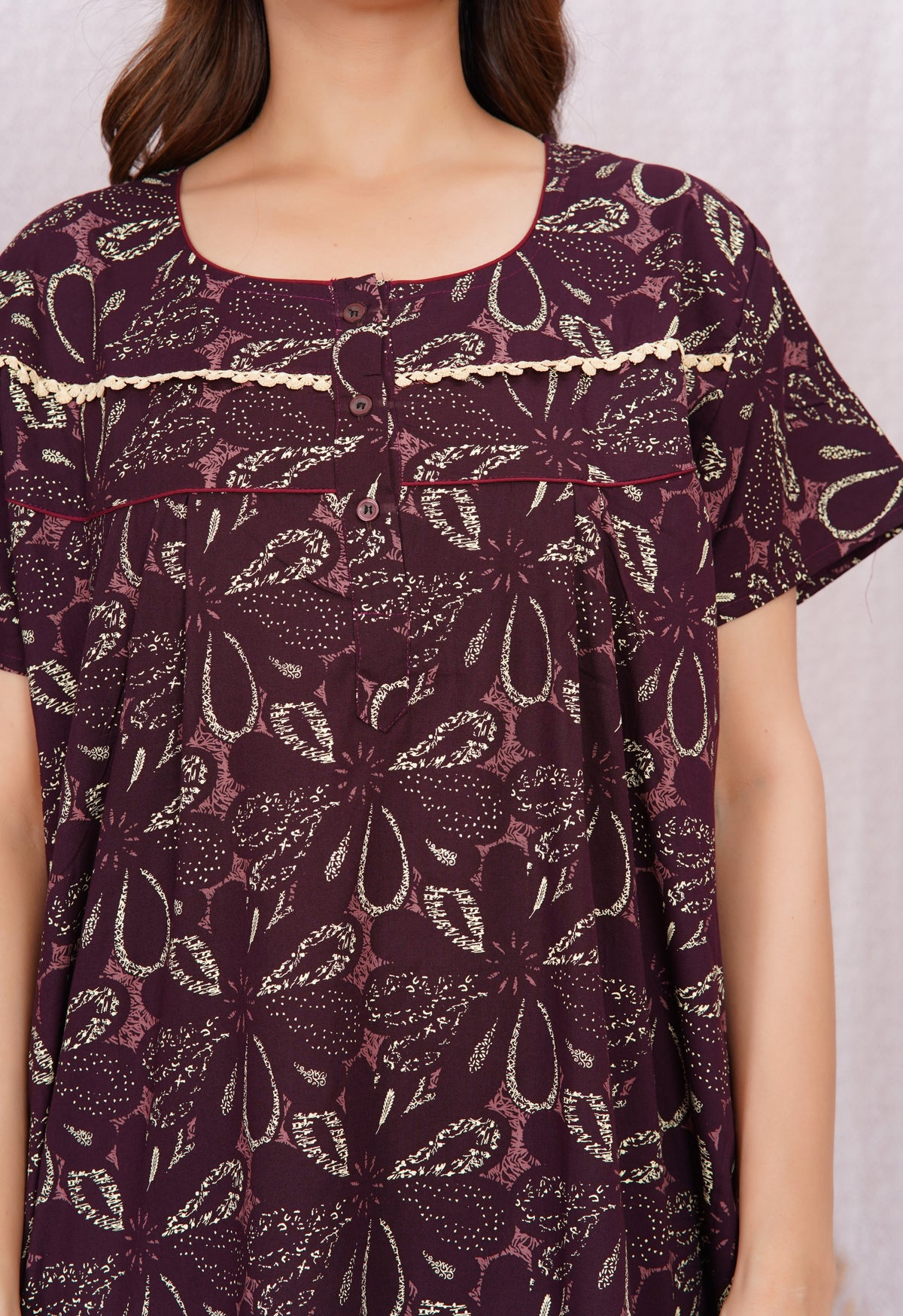 Elegant Printed Women's Cotton nighty