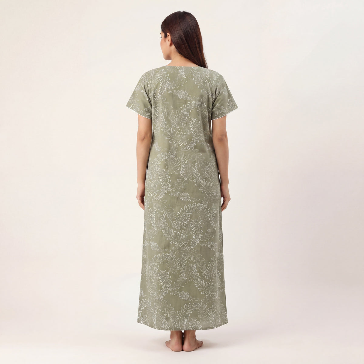 Stylish Floral Printed Cotton nightdress | Free size