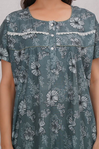 Soft fabric Cotton Nighty for Women | Free size