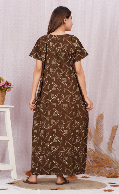 Vardhana Soft cotton Lace patterned nighty | Free size