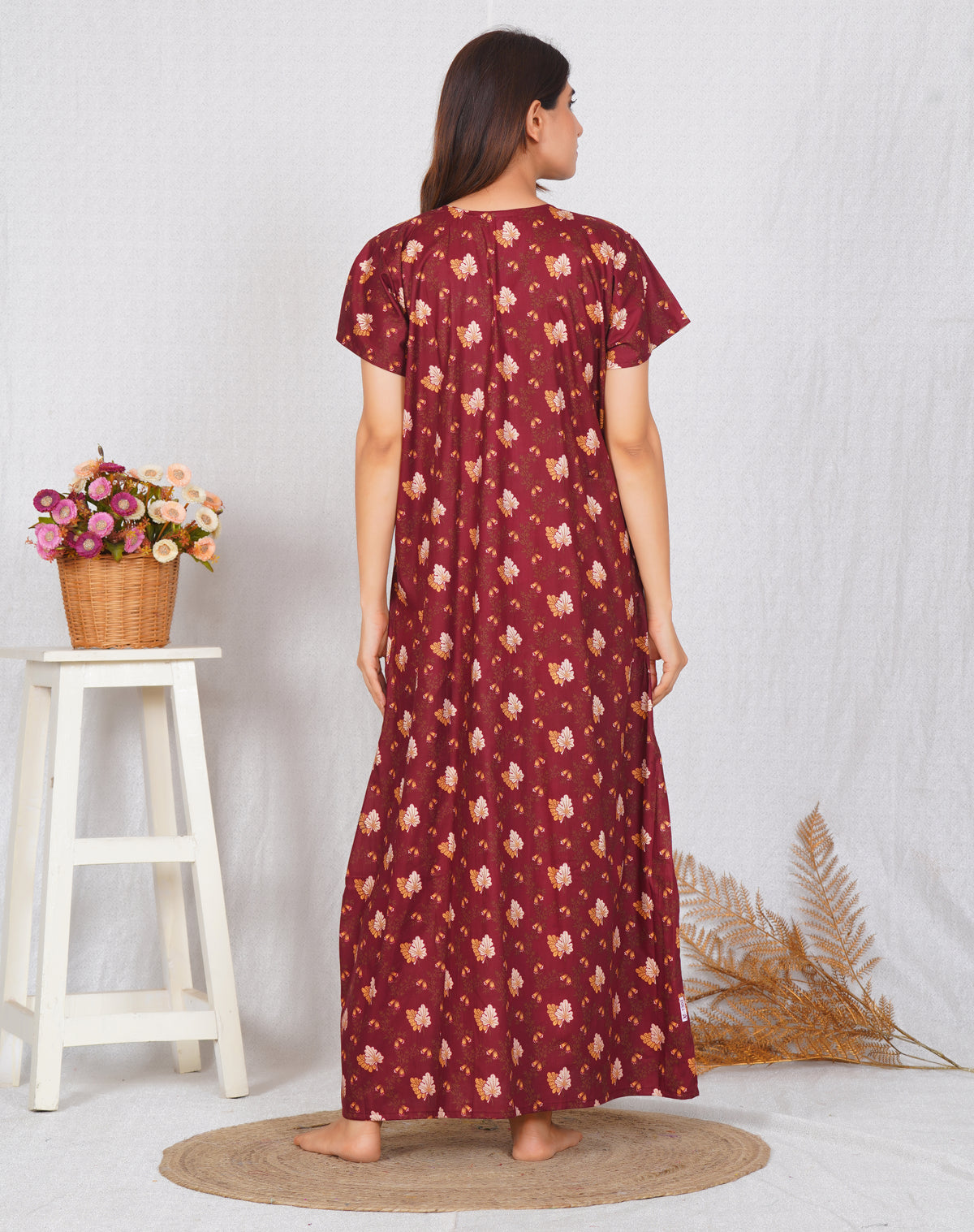 Stylish Women Cotton Feeding Nightdress | Free size