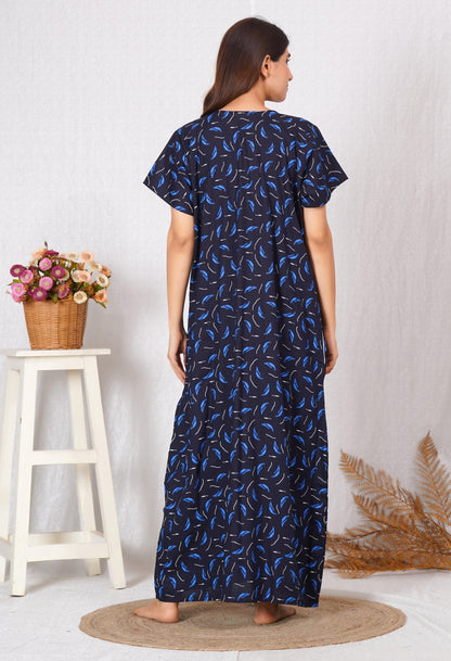 Vardhana Women's Premium Cotton Embroidery Nighty