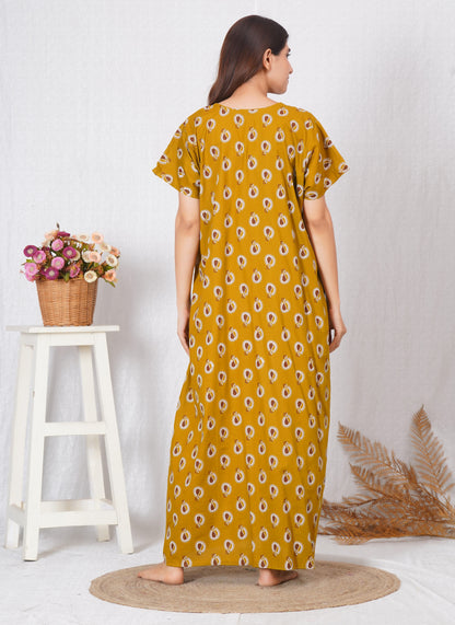 Vardhana Soft Cotton Embroidery Nighty for Women
