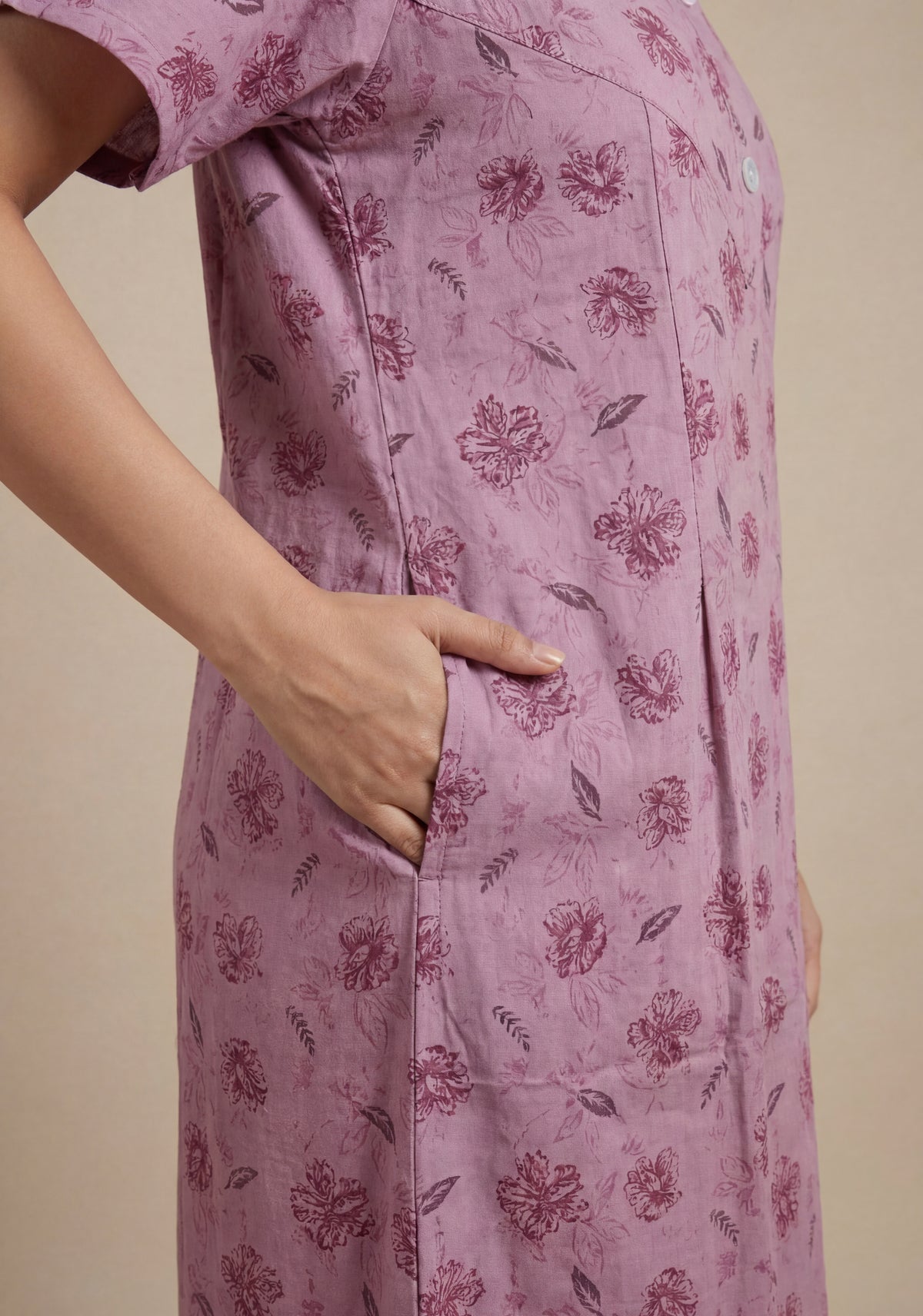 Elegant Printed Cotton Feeding nighty for women | Free size