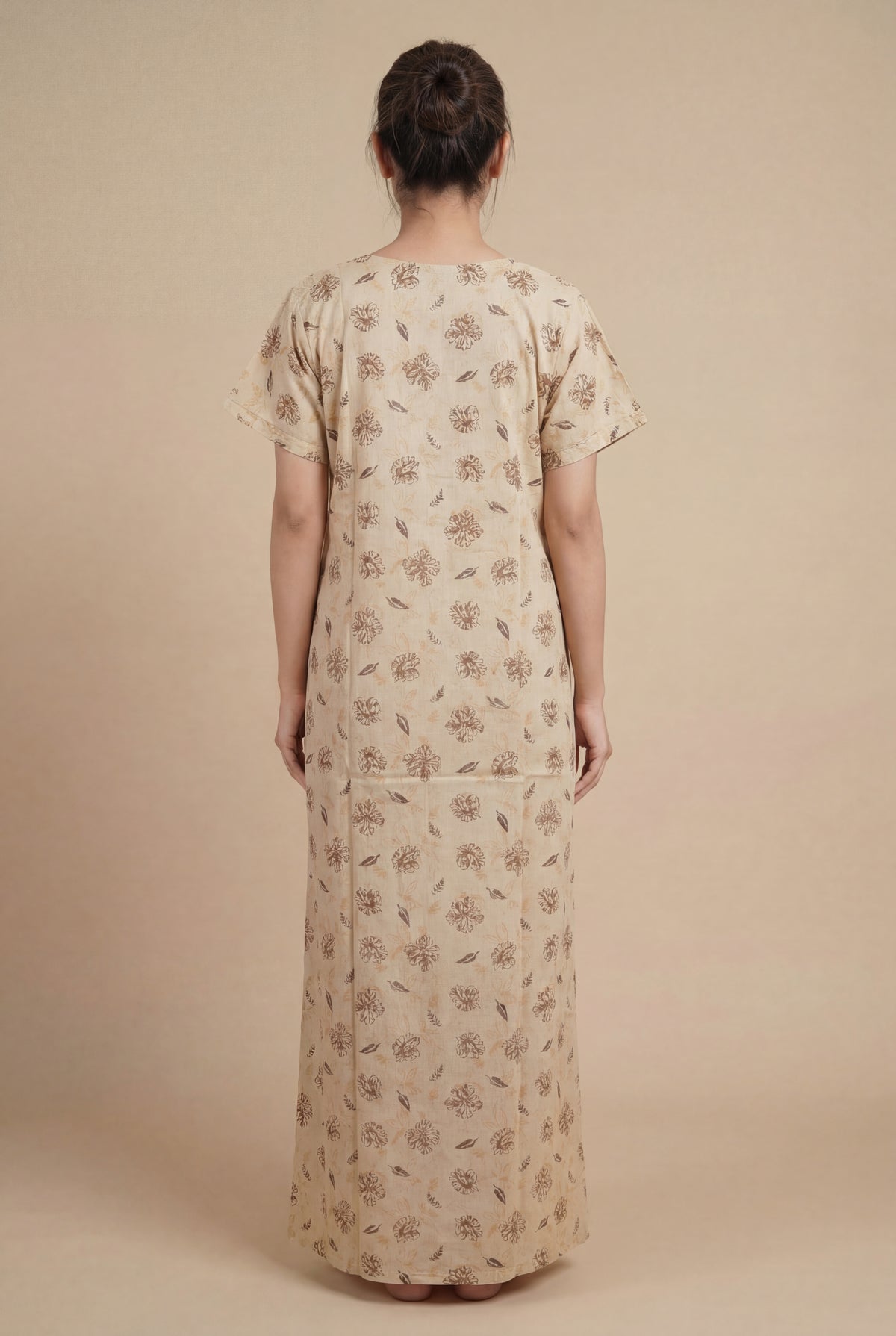 Elegant Printed Cotton Feeding nighty for women | Free size