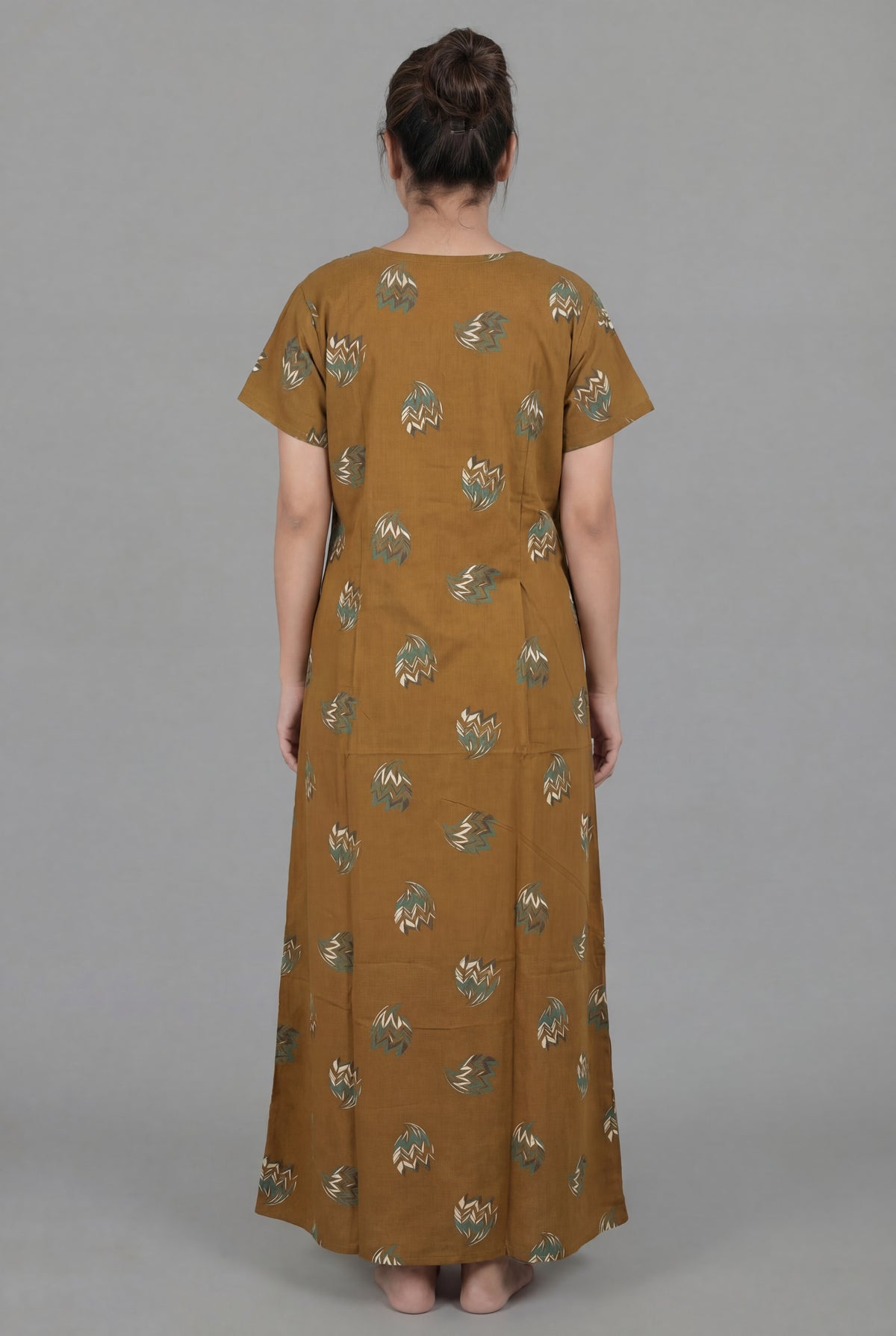 Discharge Printed Cotton Feeding nighty for women | Free size