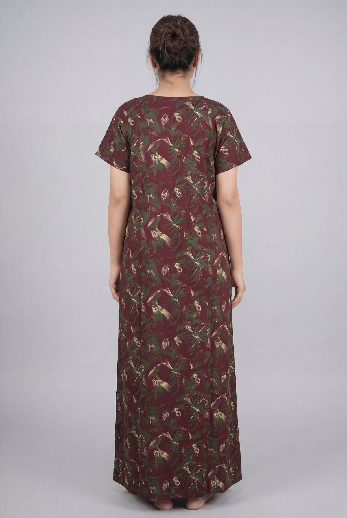 Elegant Printed Cotton Feeding nighty for women | Free size