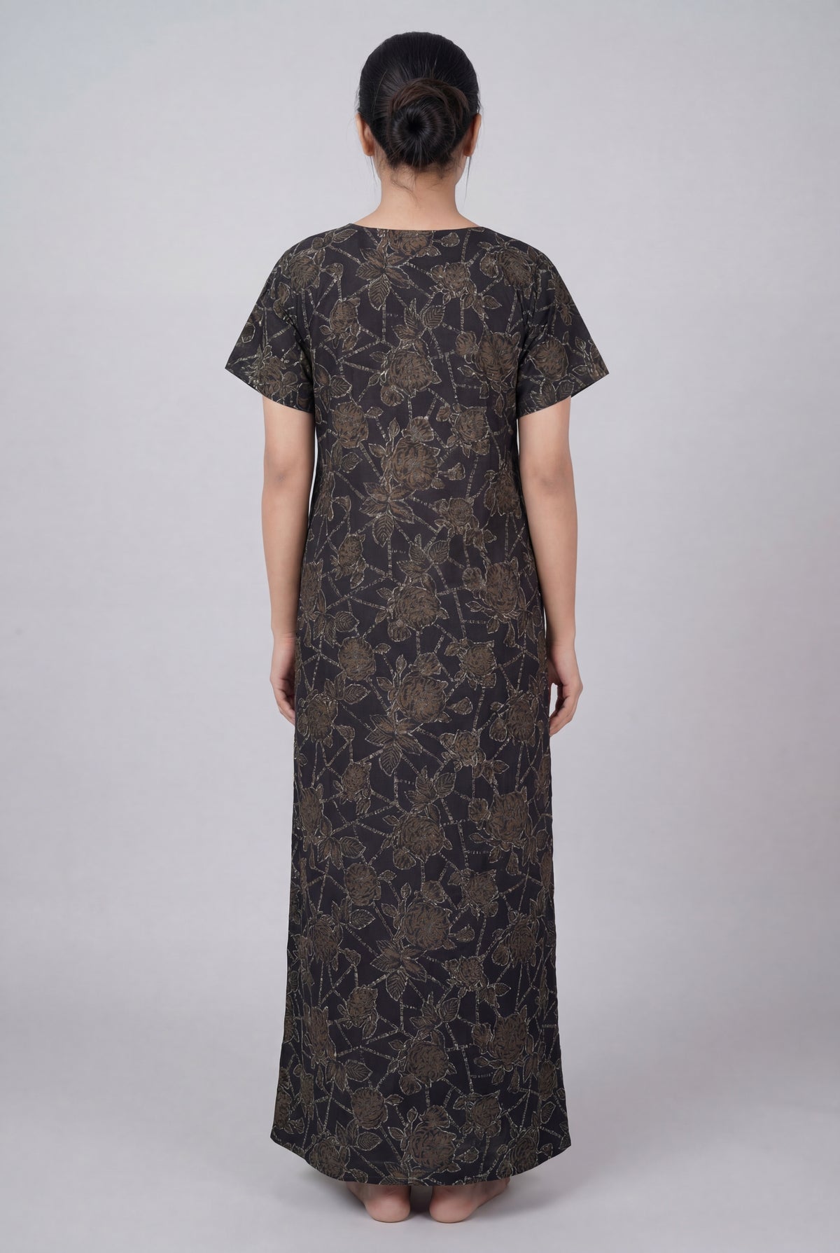 Discharge Printed Cotton Feeding nighty for women | Free size