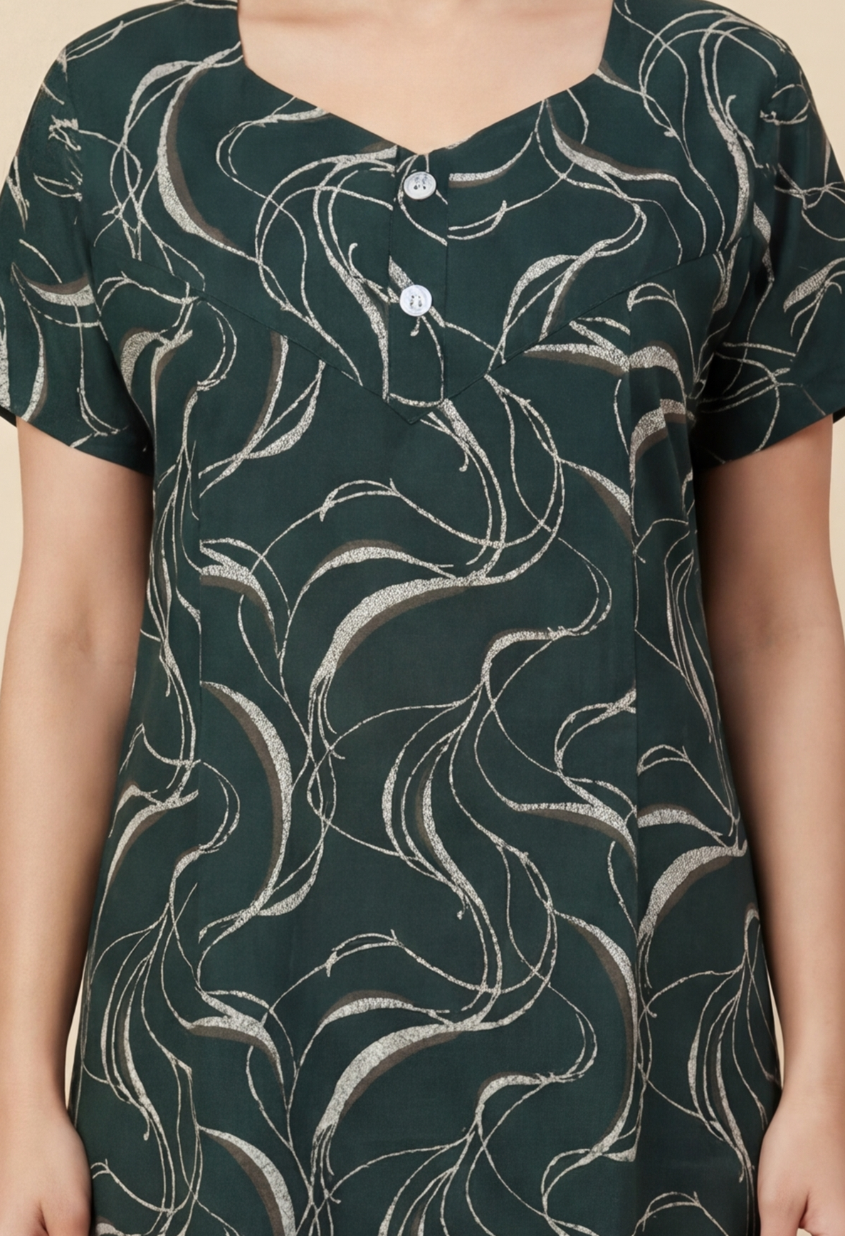 Stylish Printed Cotton Feeding nighty for women | Free size