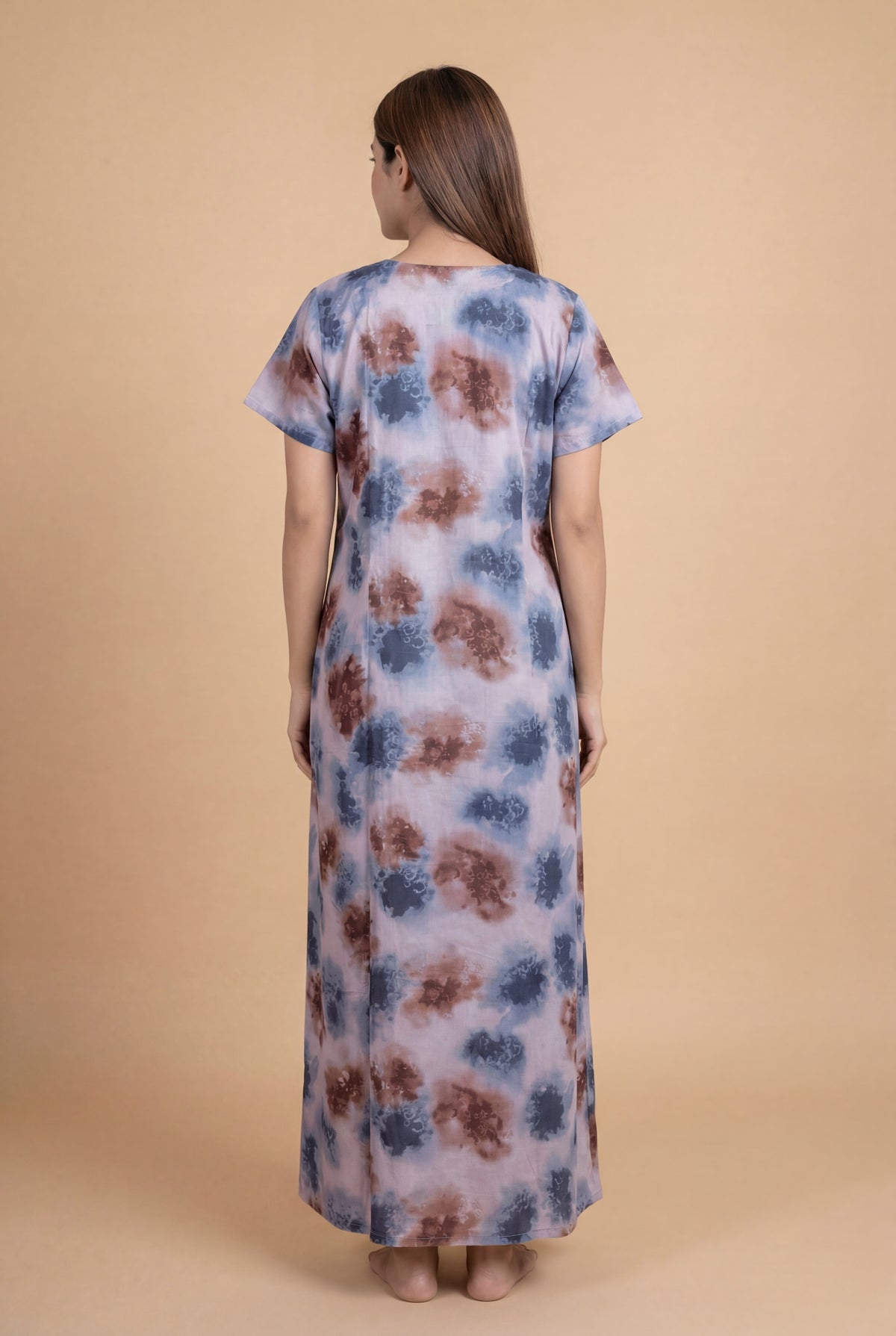 Elegant Printed Cotton Feeding nighty for women | Free size