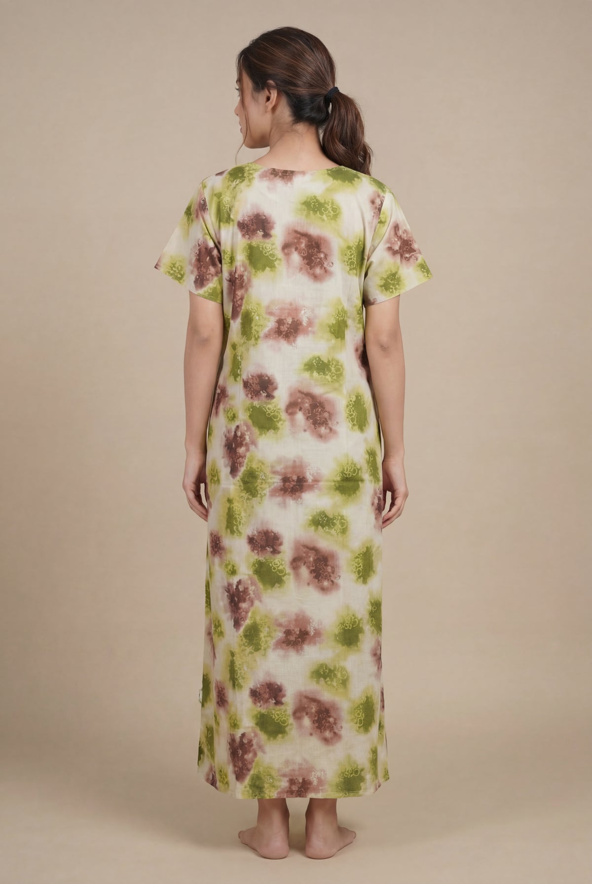 Elegant Printed Cotton Feeding nighty for women | Free size