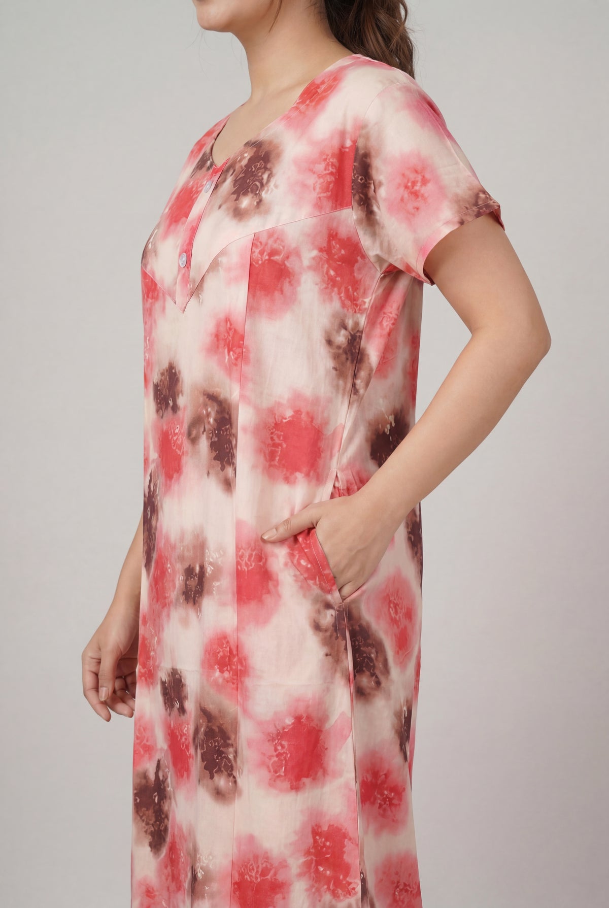 Elegant Printed Cotton Feeding nighty for women | Free size