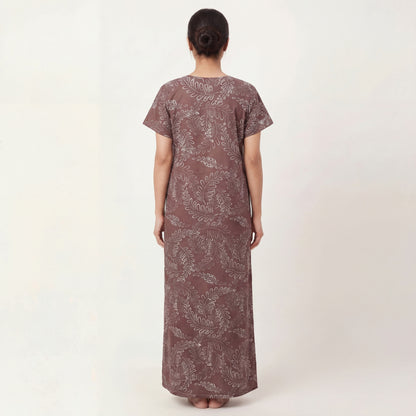 Comfort Fit Cotton printed nightgown | Free size