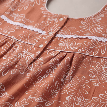 Elegant Floral Printed Cotton nightdress | Free size